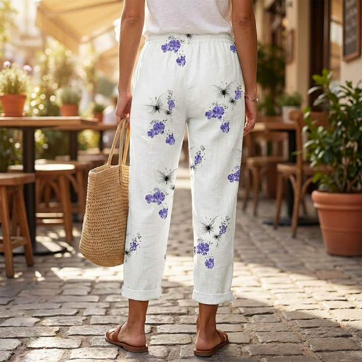 Pantaloni Stampati Liberi da Donna