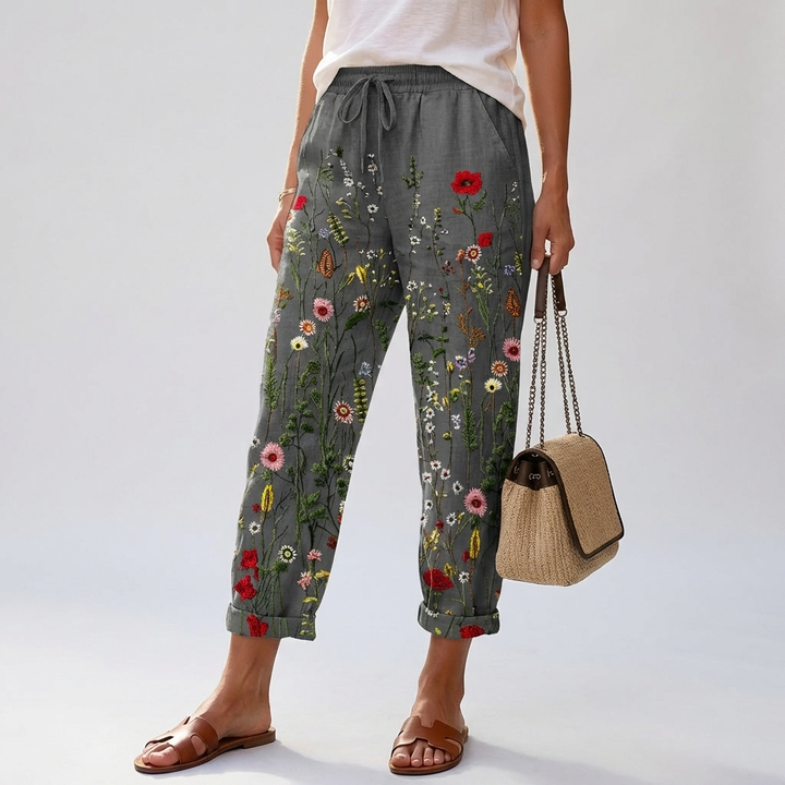 Pantaloni Stampati Liberi da Donna
