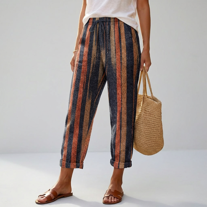 Pantaloni Stampati Liberi da Donna