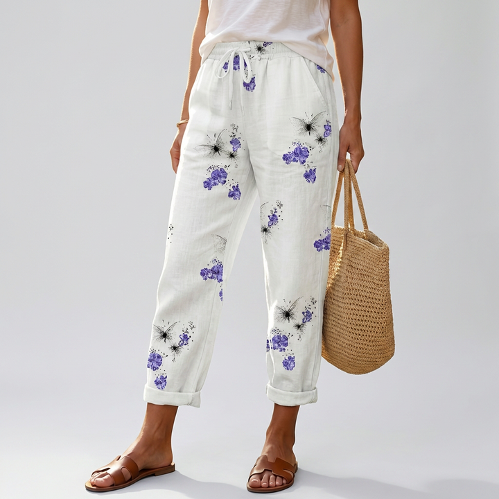 Pantaloni Stampati Liberi da Donna