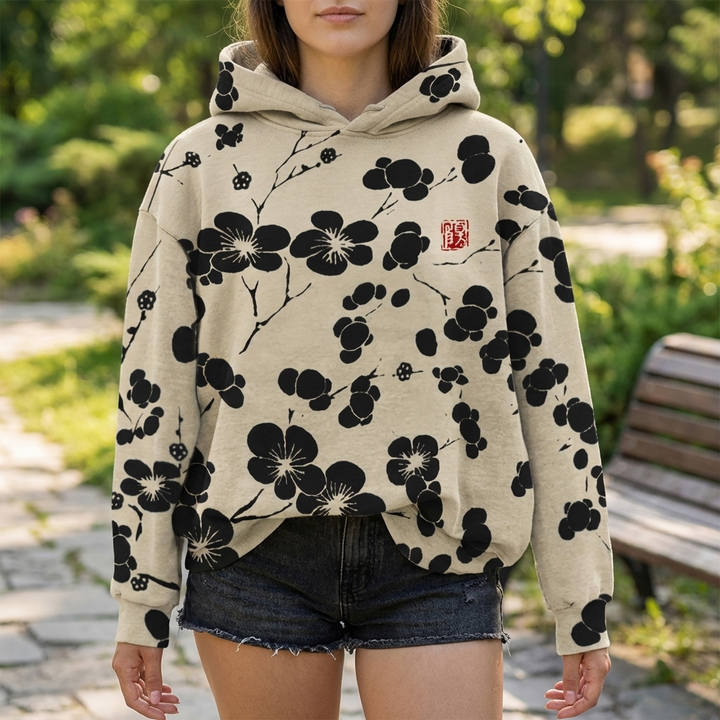 Maglione Leggero Stampato Floreale per Donne