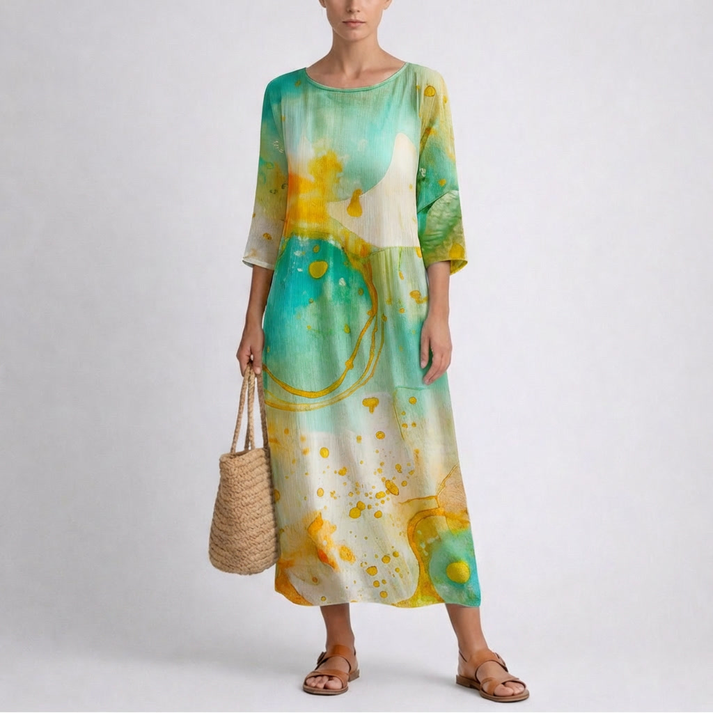 Abito Estivo Floreale Elegante da Donna