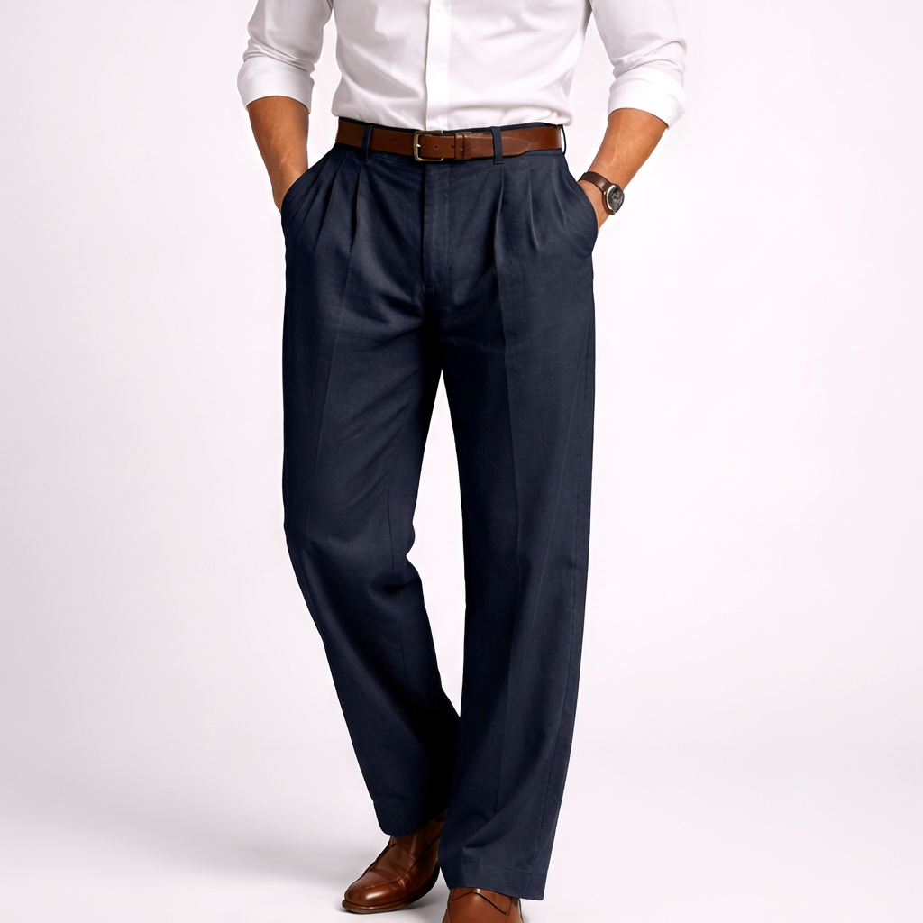 Pantaloni Alti in Stile Vintage da Uomo