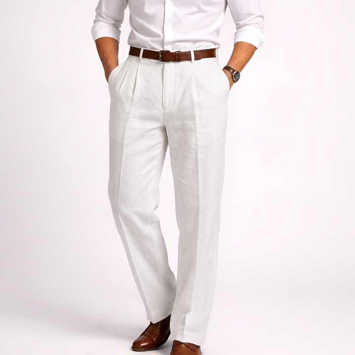 Pantaloni Alti in Stile Vintage da Uomo