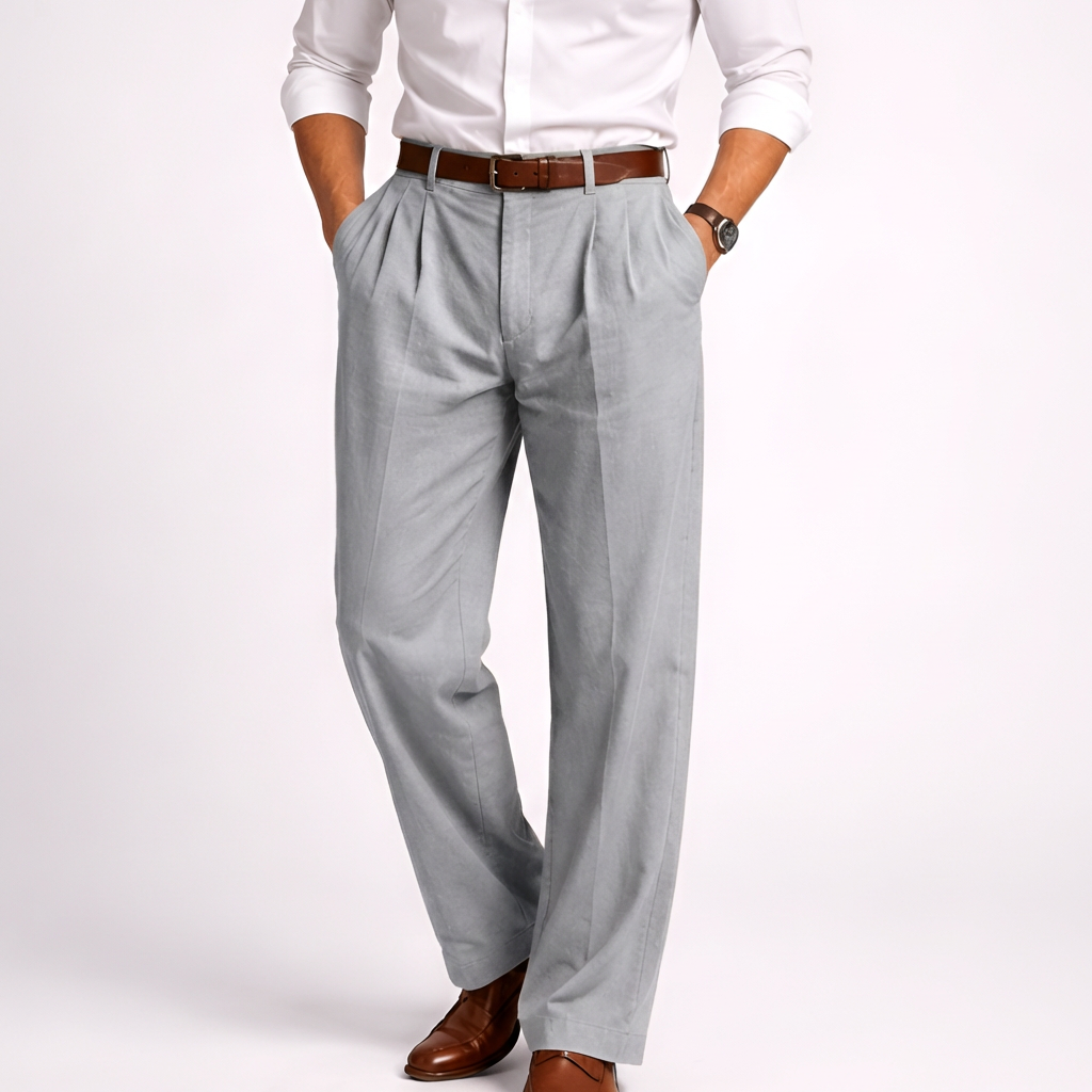 Pantaloni Alti in Stile Vintage da Uomo