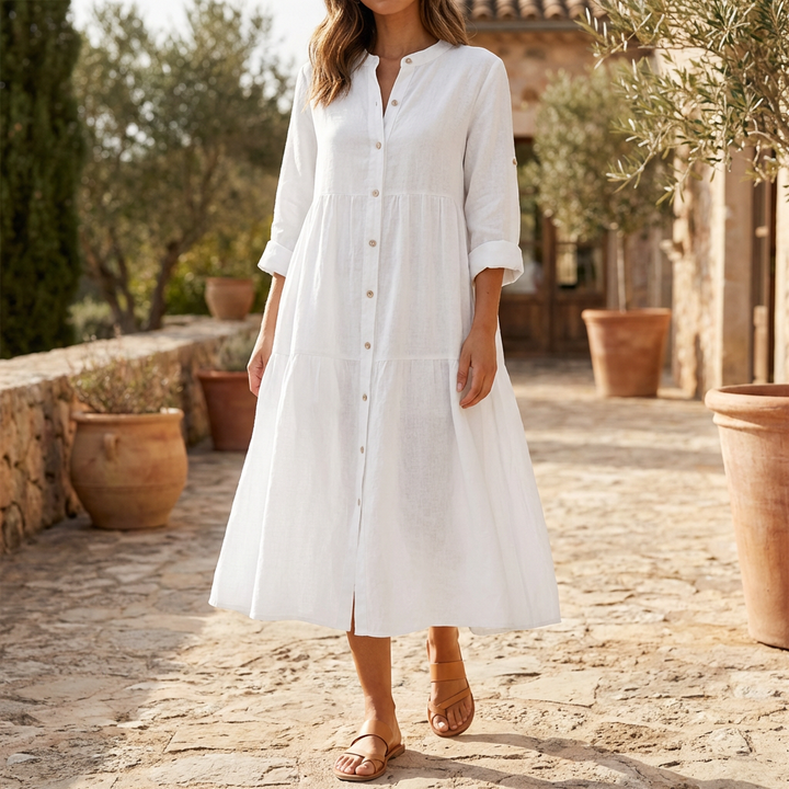 Abito Camicia in Lino Cotone per Donne