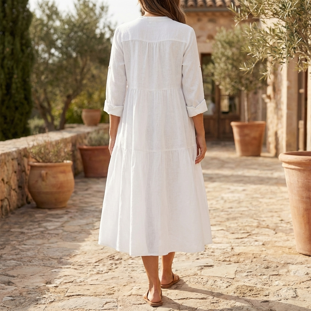 Abito Camicia in Lino Cotone per Donne