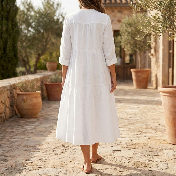 Abito Camicia in Lino Cotone per Donne