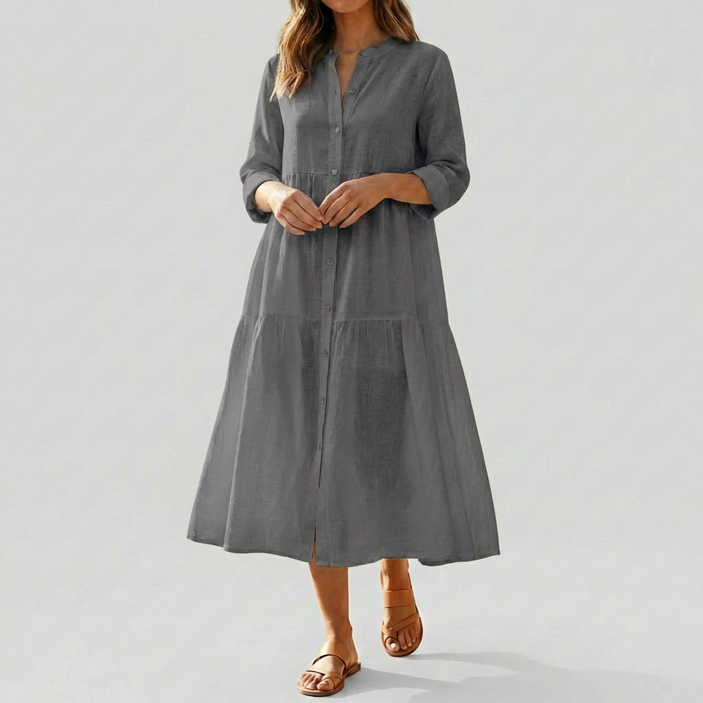 Abito Camicia in Lino Cotone per Donne