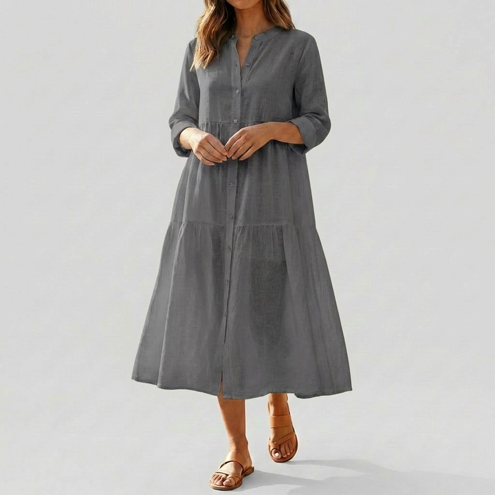 Abito Camicia in Lino Cotone per Donne
