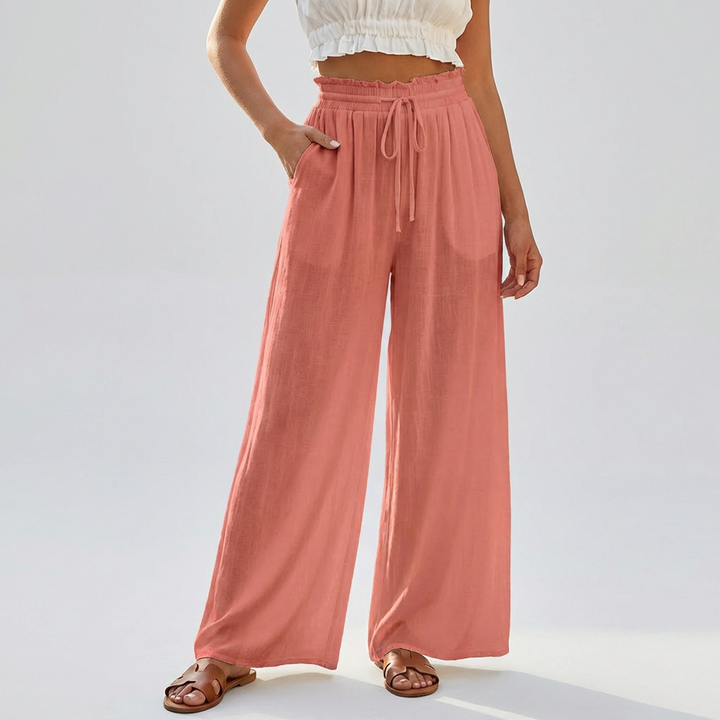 Gonna Pantaloni Estivi Casual con Vita Elastica