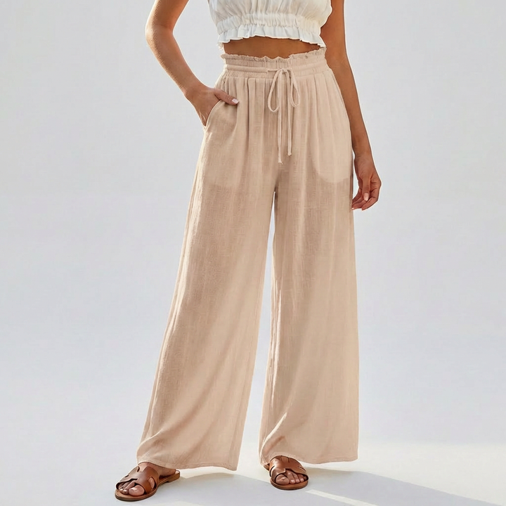 Gonna Pantaloni Estivi Casual con Vita Elastica
