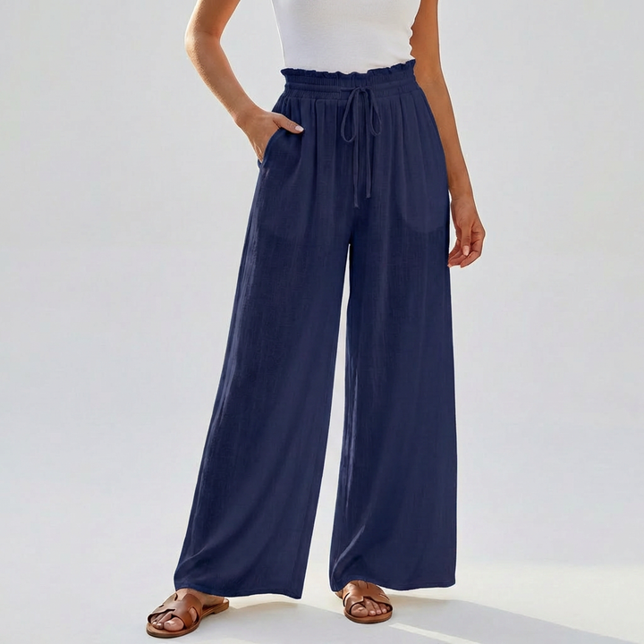 Gonna Pantaloni Estivi Casual con Vita Elastica