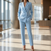 Blazer Elegante da Donna e Set di Pantaloni Alti