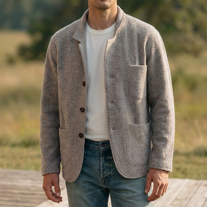 Blazer a Quadri Casual per Uomini