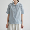 Blusa Morbida in Cotone e Lino per Donne