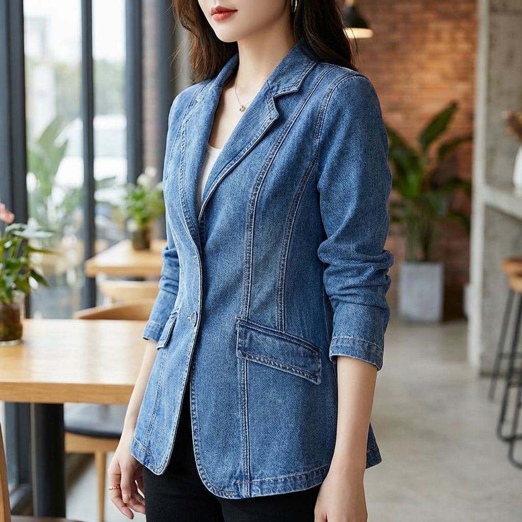 Blazer in Denim per Donne