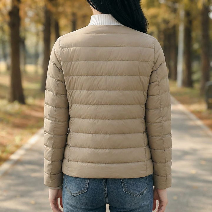 Puffer Senza Collo Primavera e Inverno per Donne