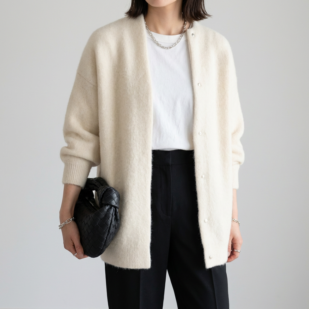 Giacca Minimal Morbida in Maglia per Donne