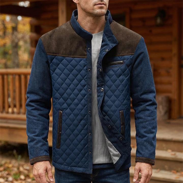 Giacca Quilted Transizionale di Alta Qualità per Uomini