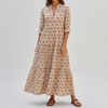 Abito Lungo Stile Boho Vintage Charm per Donna