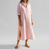 Abito Camicia Maglia Lunga Elegante da Donna