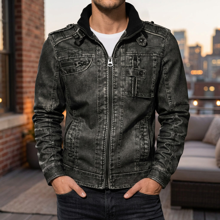 Giacca in Pelle per Moto Premium per Uomo