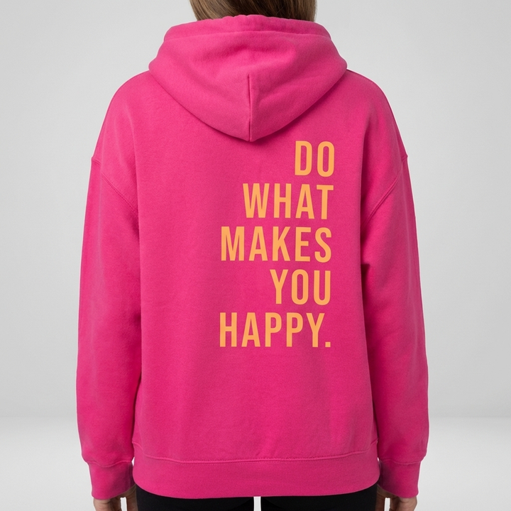 Felpa Hoodie Unisex Felice per Donne
