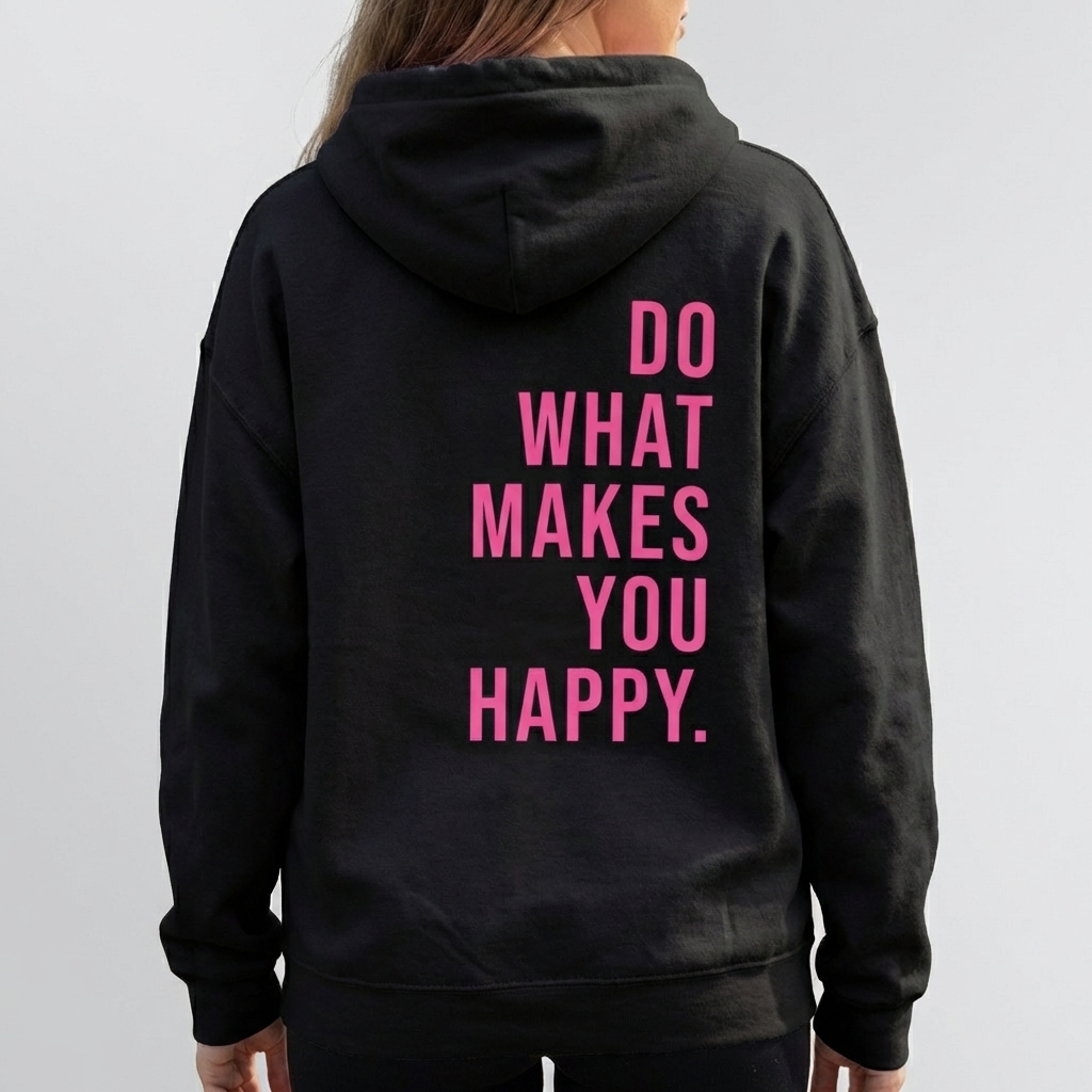 Felpa Hoodie Unisex Felice per Donne
