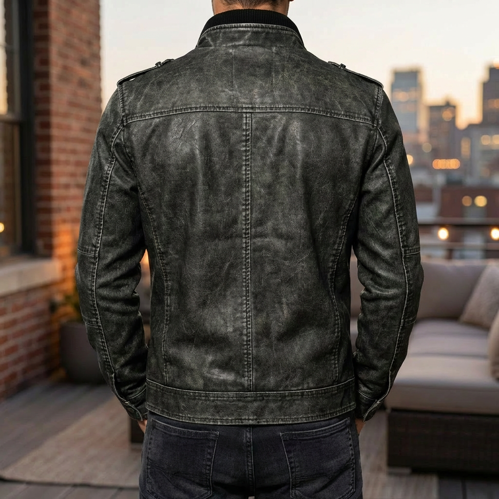 Giacca in Pelle per Moto Premium per Uomo