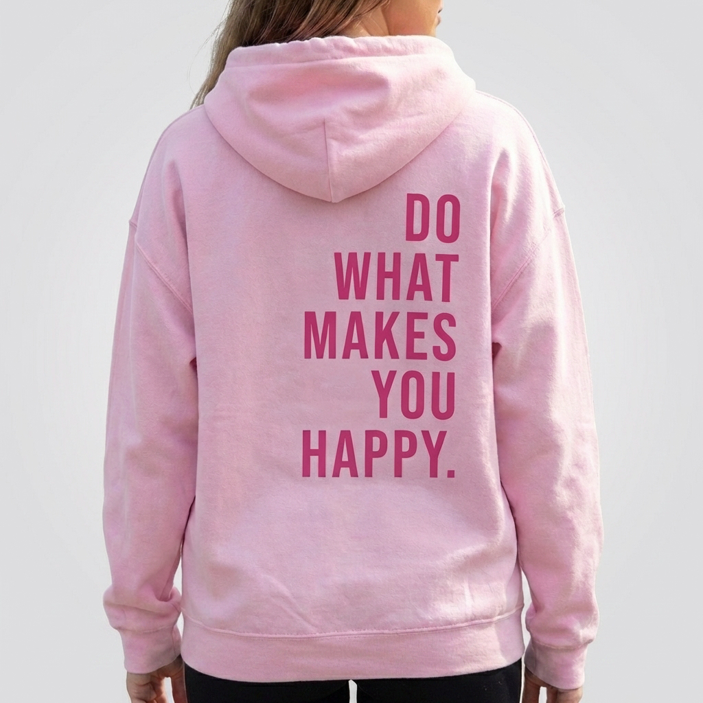 Felpa Hoodie Unisex Felice per Donne