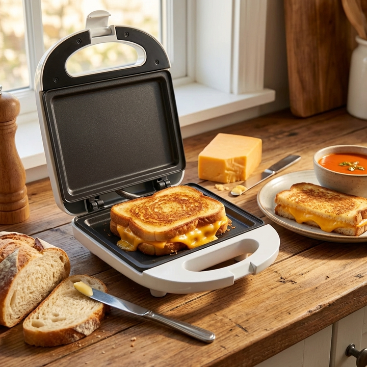Macchina per Panini Compatta 2-In-1