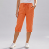 Shorts Harem in Cotone e Lino per Donne Lunghezza Ginocchio