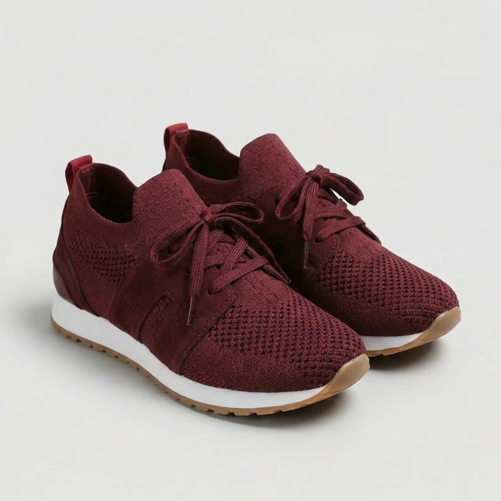 Sneaker Casual con Superiore in Rete e Lacci per Donne