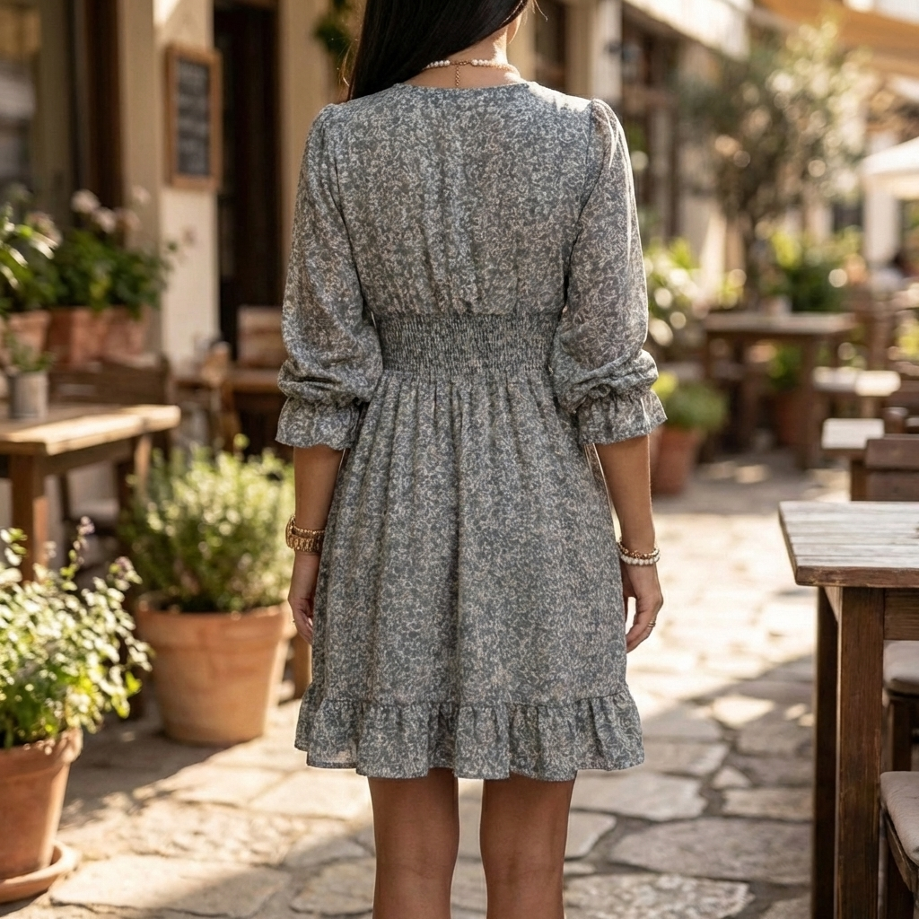 Abito Mini Boho Charme Bohemien per Donne