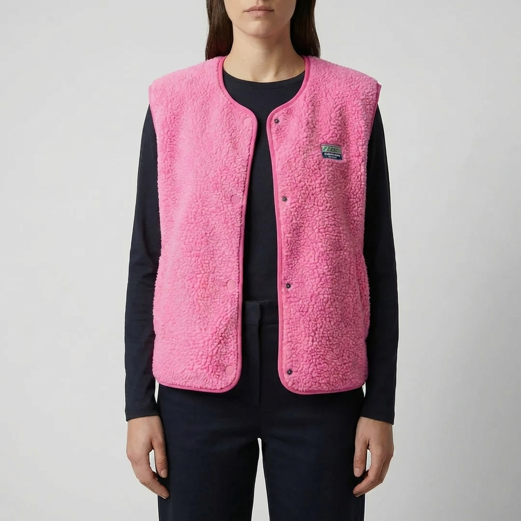 Gilet in Pile Senza Maniche per Donne