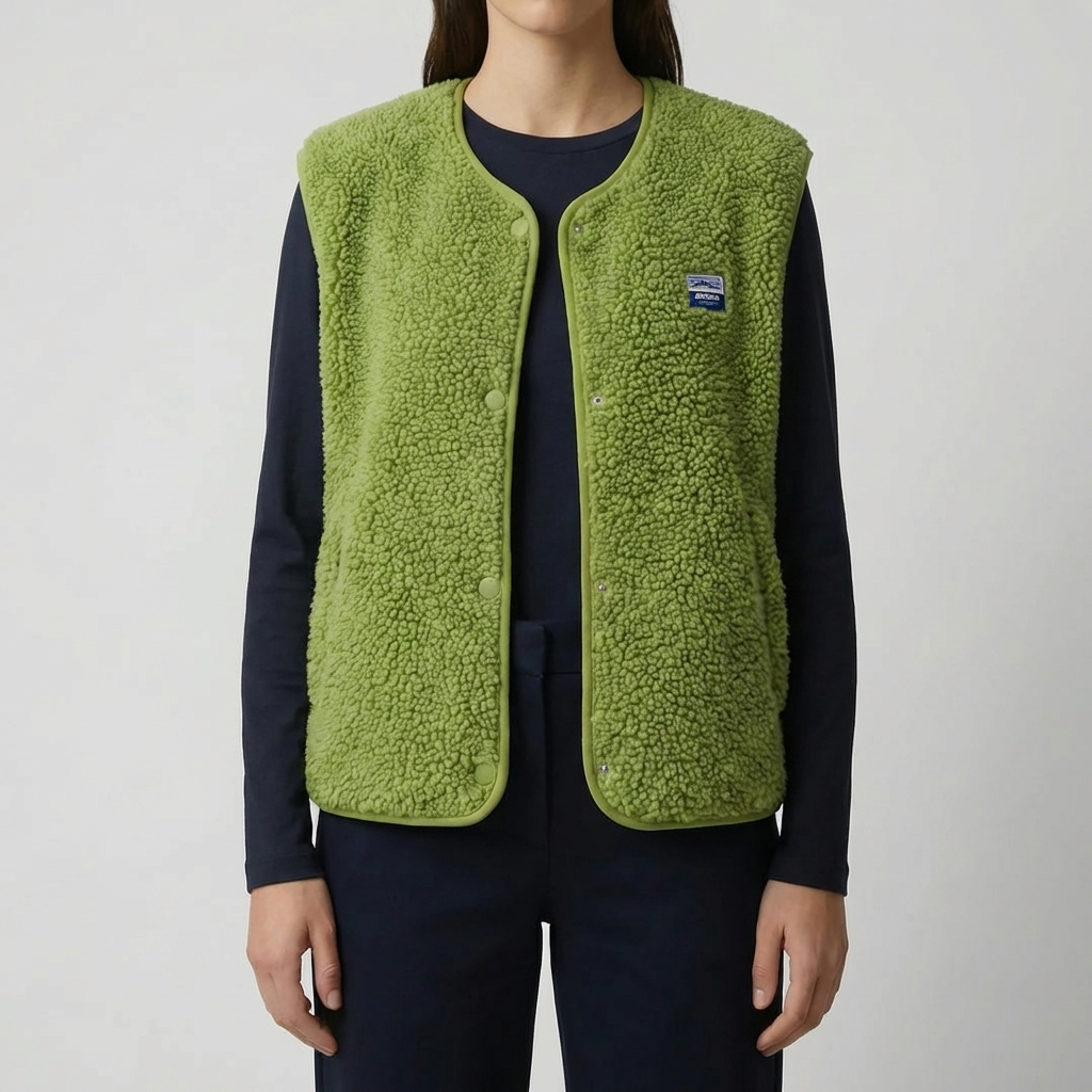 Gilet in Pile Senza Maniche per Donne