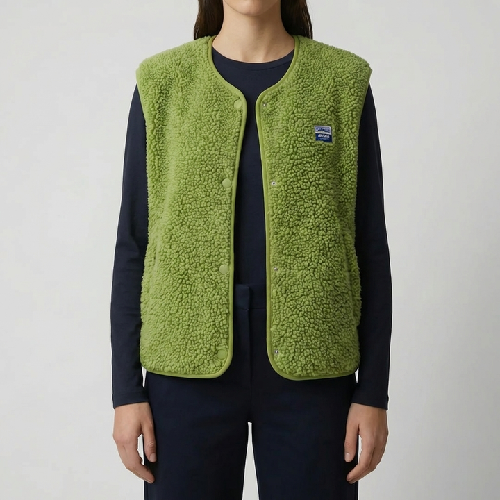 Gilet in Pile Senza Maniche per Donne
