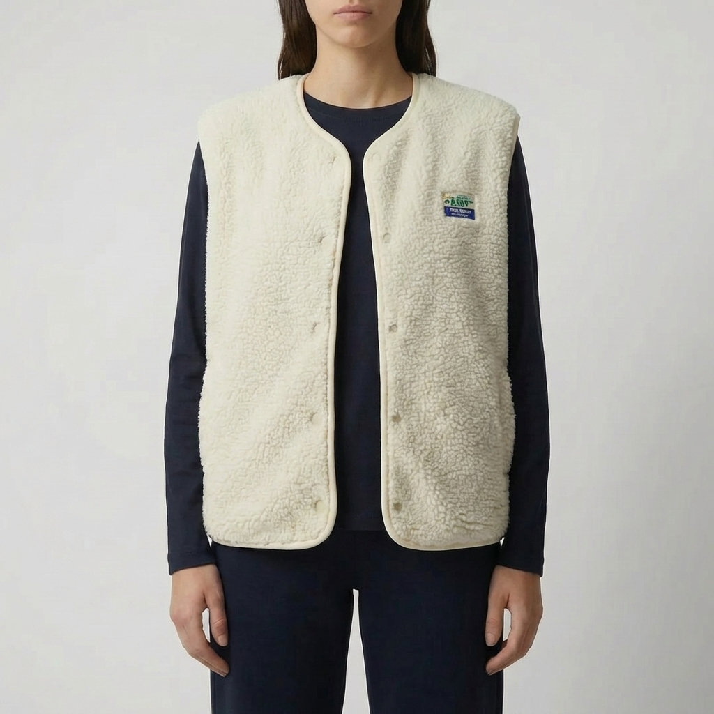 Gilet in Pile Senza Maniche per Donne