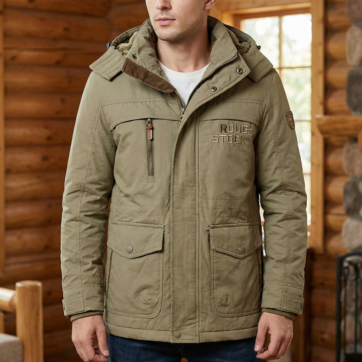 Cappotto Invernale Stylish con Cappuccio per Uomini