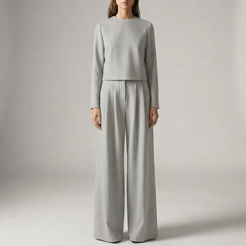 Set di Top Formale a Due Pezzi e Pantaloni per Donne