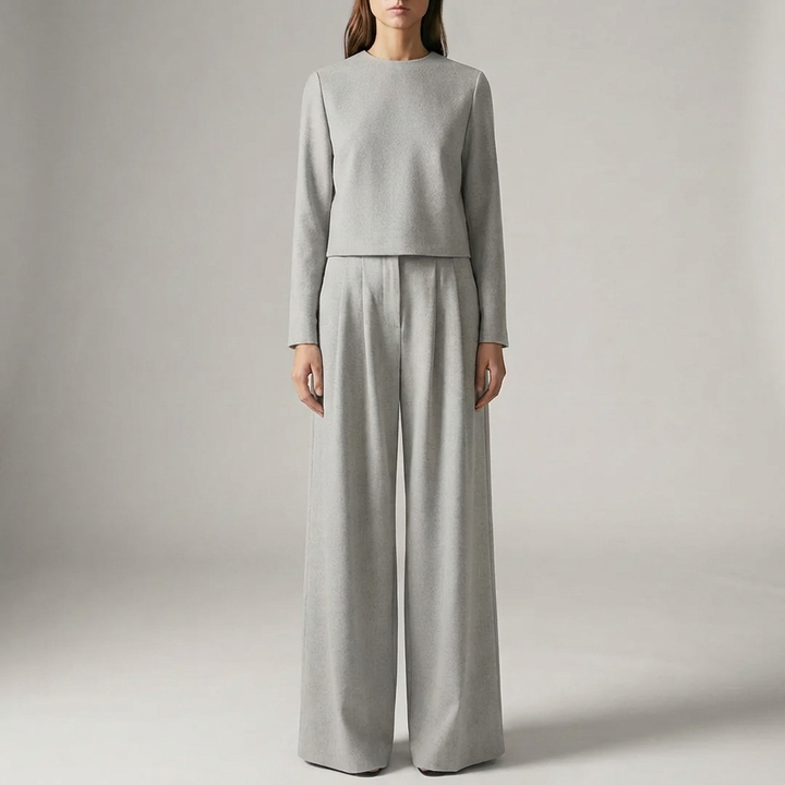 Set di Top Formale a Due Pezzi e Pantaloni per Donne