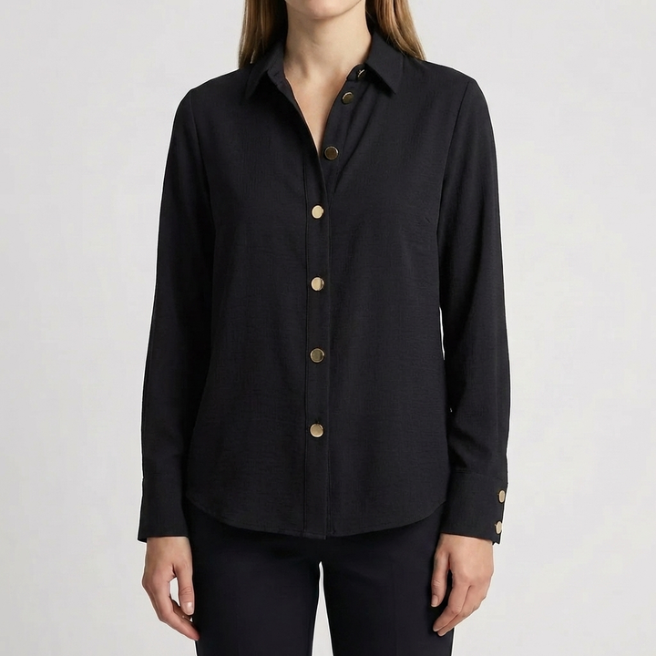 Camicia Con Bottoni Padded Per Donne