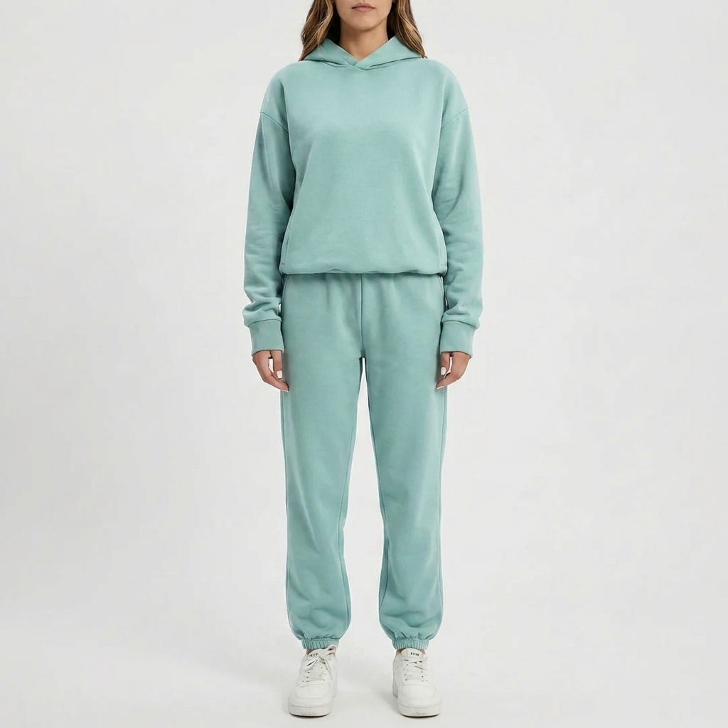 Felpa con Cappuccio e Set Jogger
