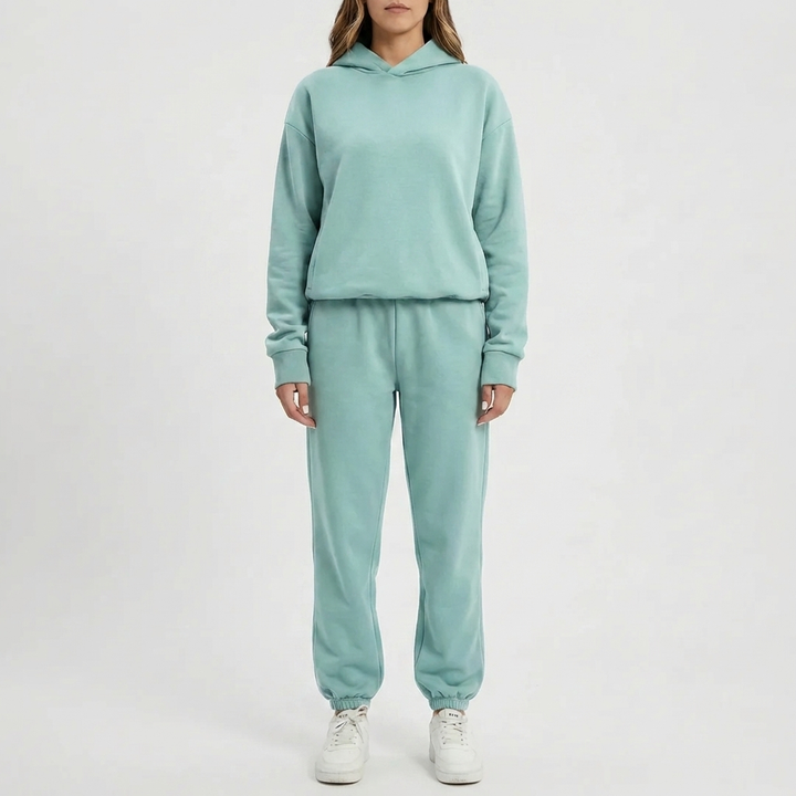 Felpa con Cappuccio e Set Jogger