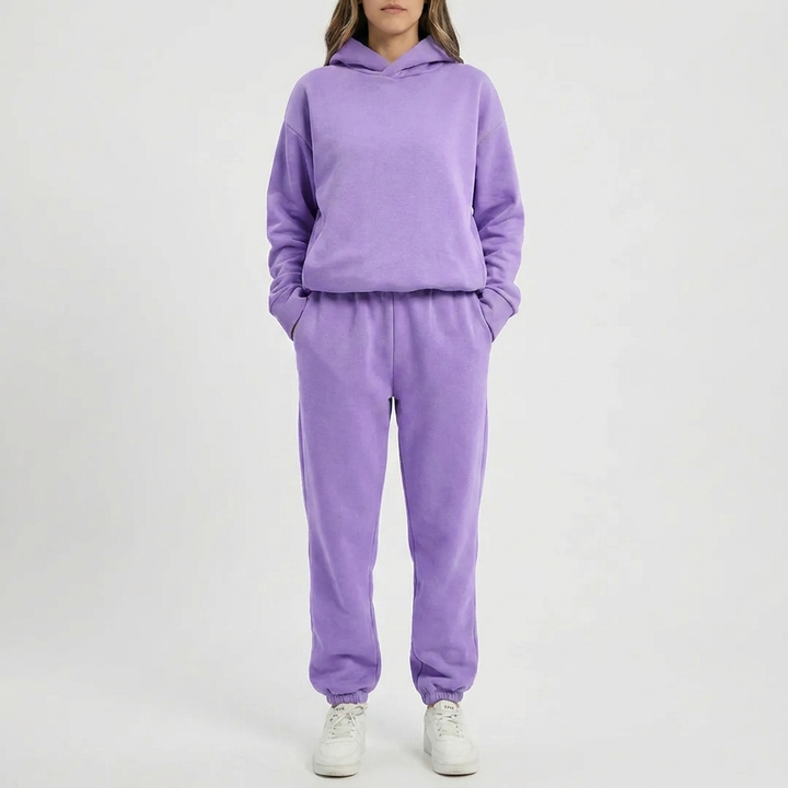 Felpa con Cappuccio e Set Jogger
