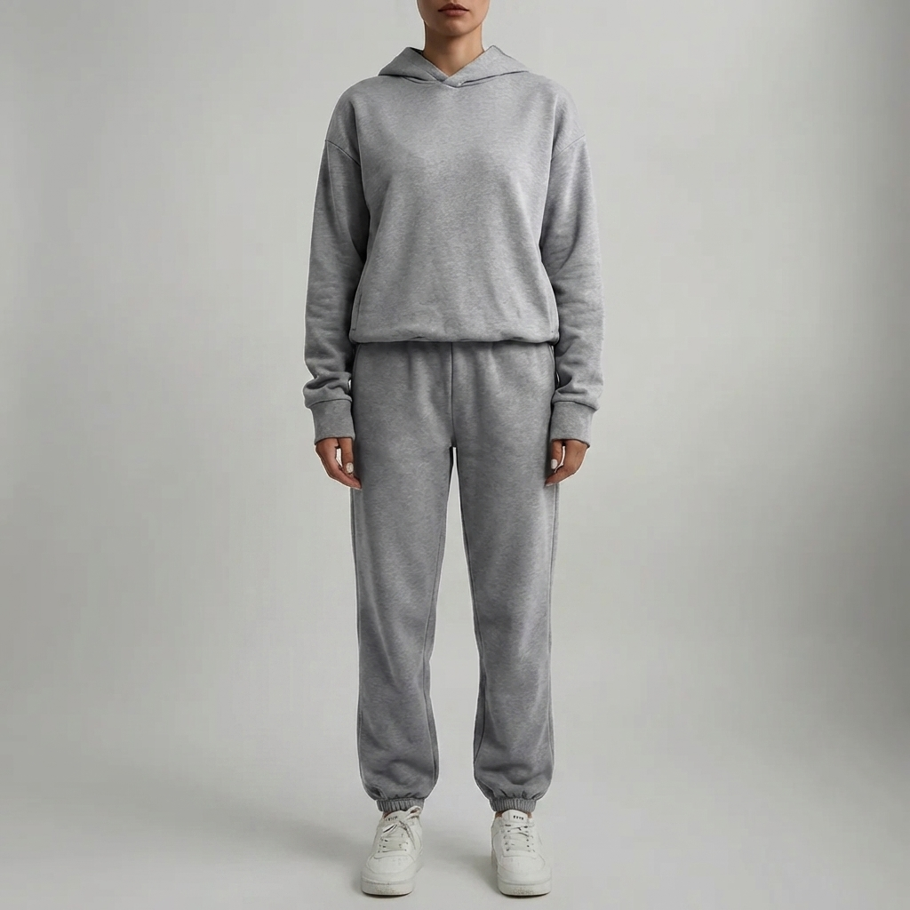 Felpa con Cappuccio e Set Jogger