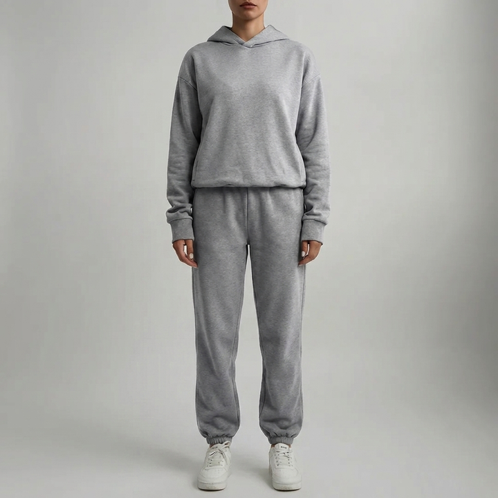 Felpa con Cappuccio e Set Jogger