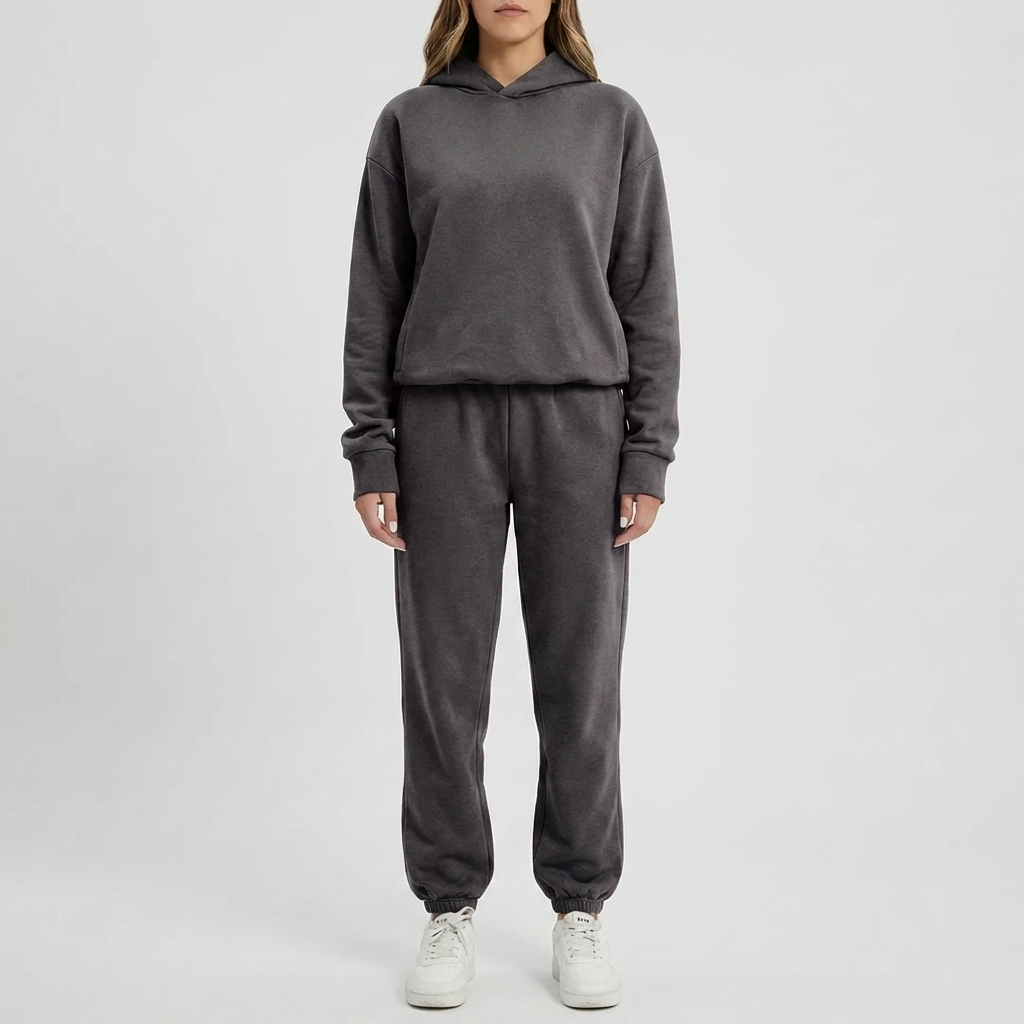 Felpa con Cappuccio e Set Jogger