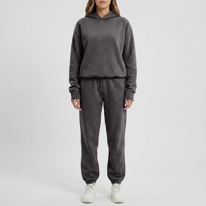 Felpa con Cappuccio e Set Jogger